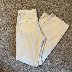NWT cream corduroy pants size M